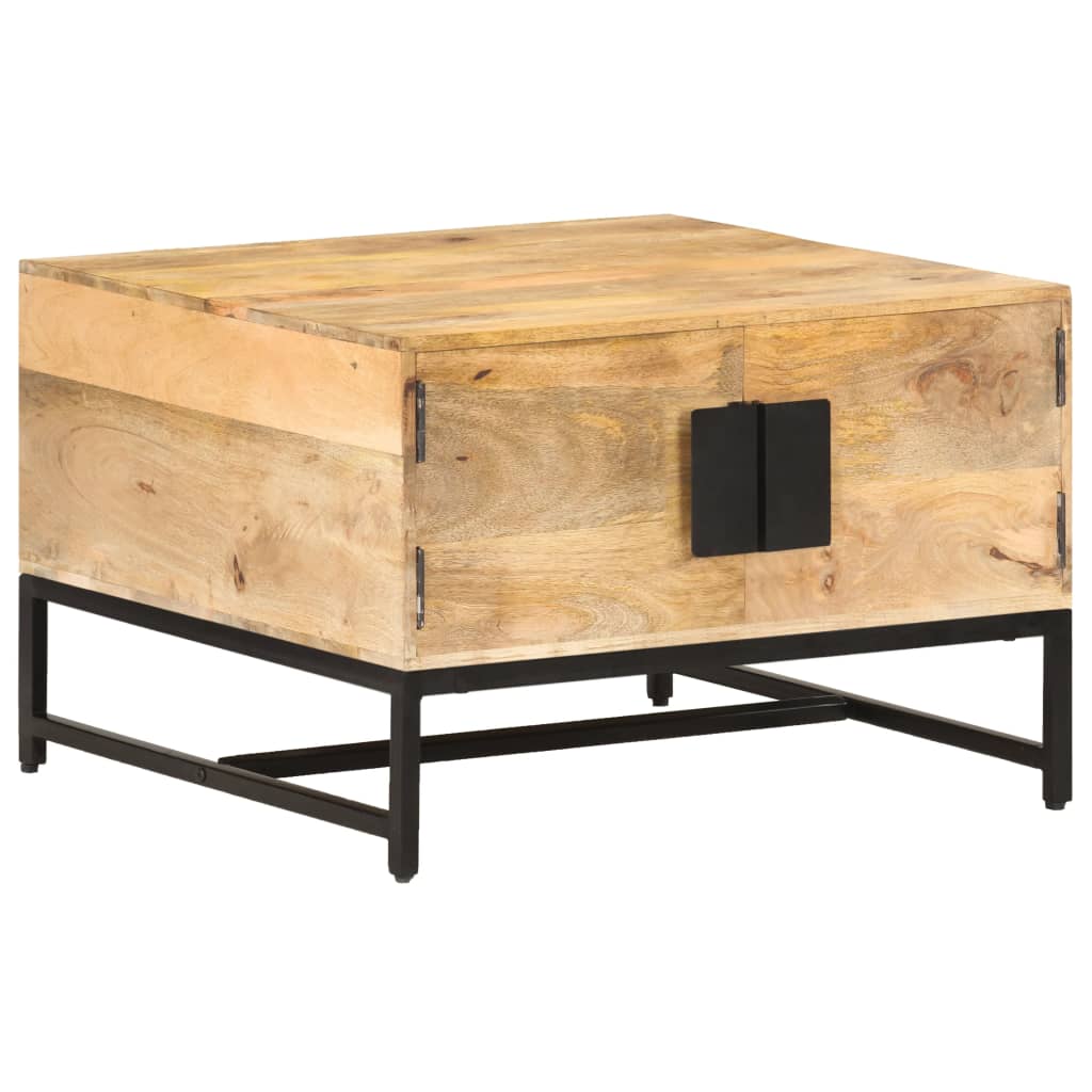 tömör mangófa dohányzóasztal 67 x 67 x 45 cm