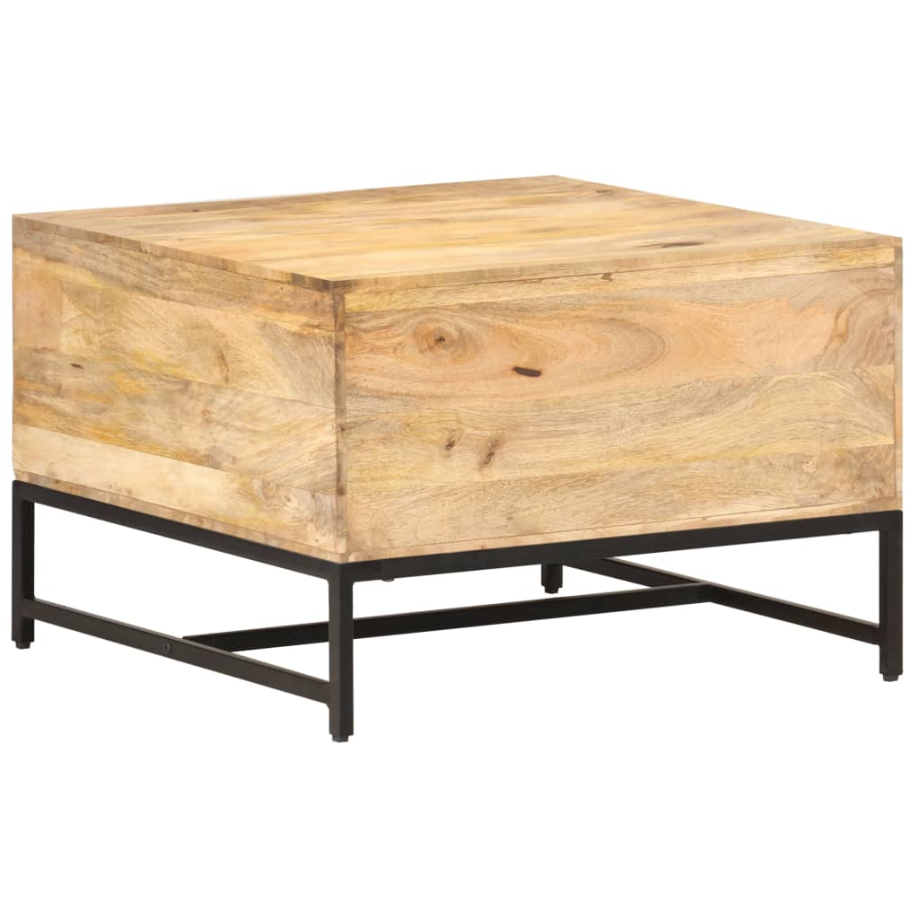 tömör mangófa dohányzóasztal 67 x 67 x 45 cm