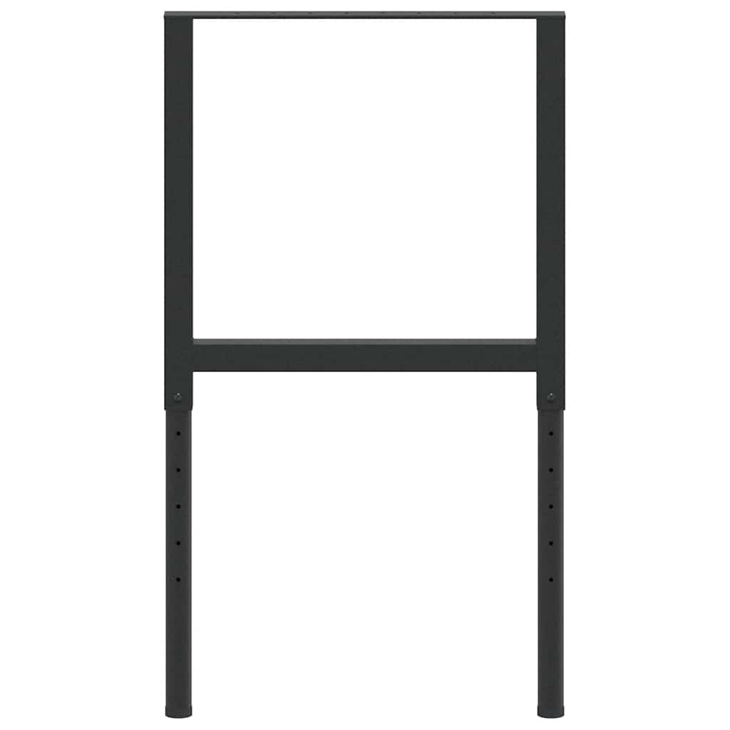 2 db fekete állítható fém munkapadváz 55 x (69-95,5) cm