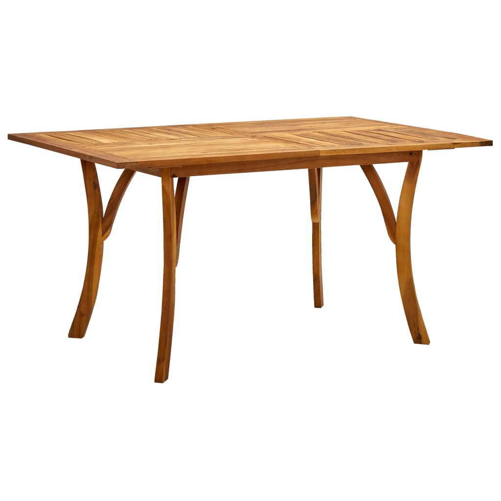 tömör akácfa kerti asztal 150 x 90 x 75 cm