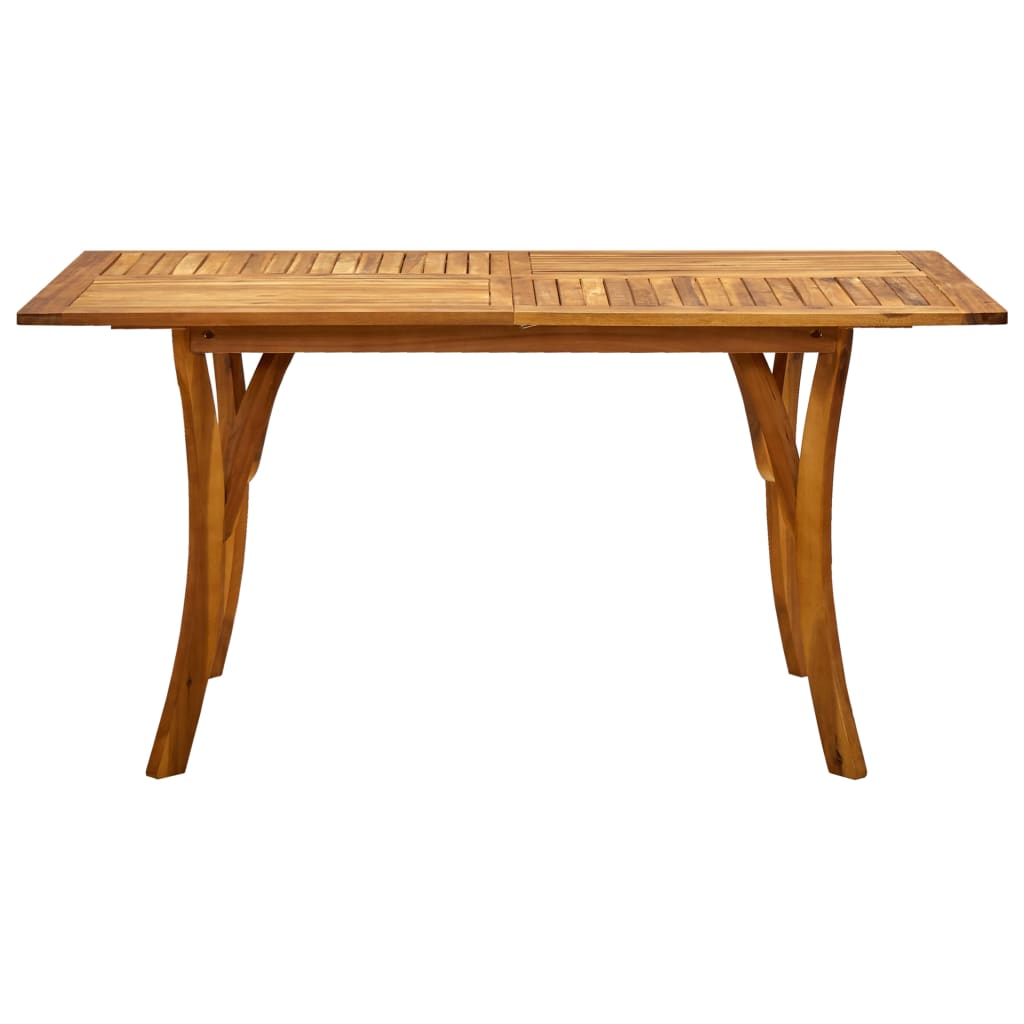tömör akácfa kerti asztal 150 x 90 x 75 cm