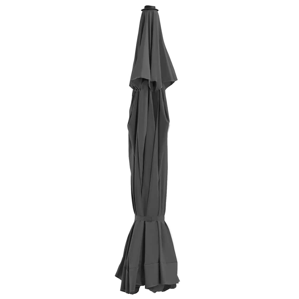 antracitszürke kültéri napernyő csereponyva 515 cm