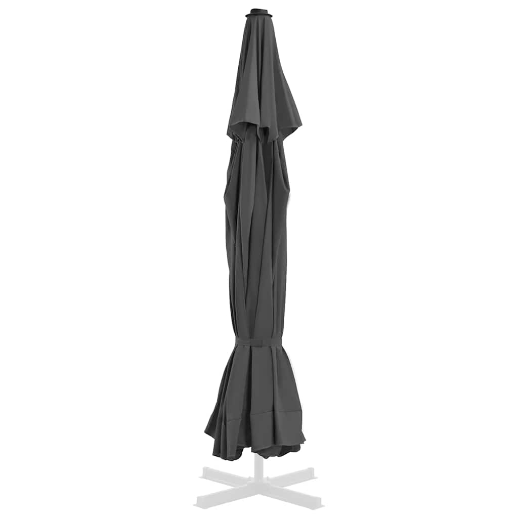 antracitszürke kültéri napernyő csereponyva 515 cm