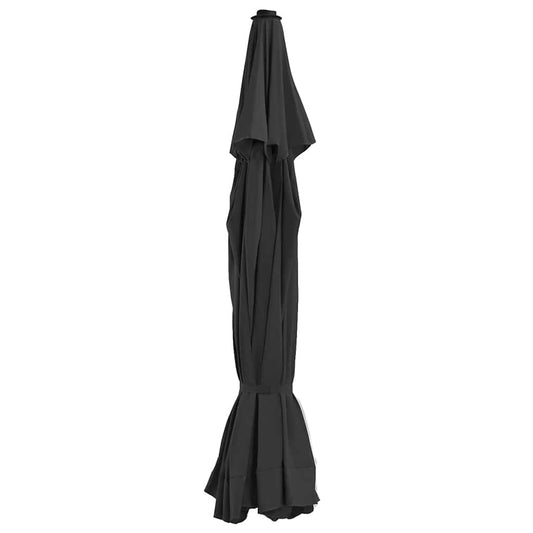 fekete kültéri napernyő csereponyva 515 cm