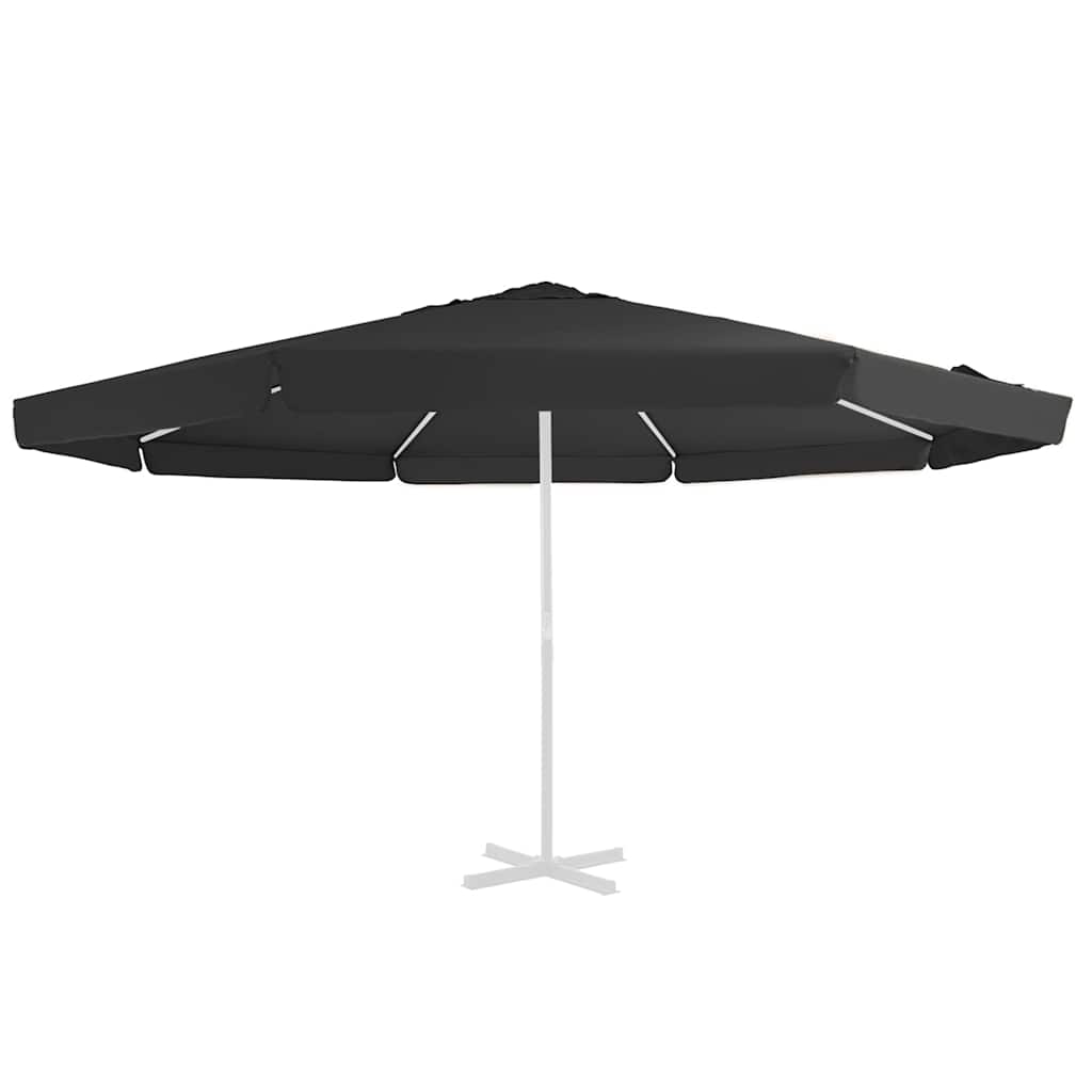 fekete kültéri napernyő csereponyva 515 cm