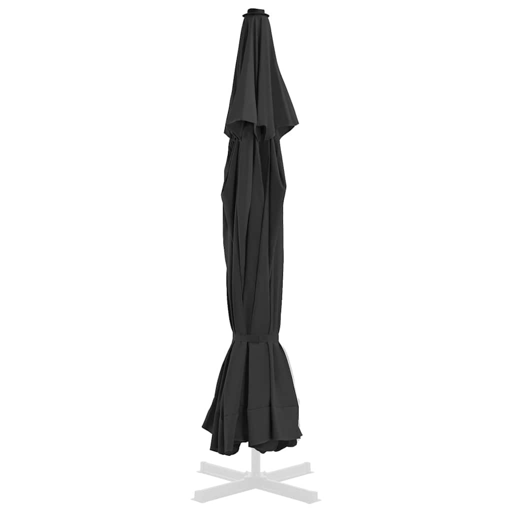 fekete kültéri napernyő csereponyva 515 cm