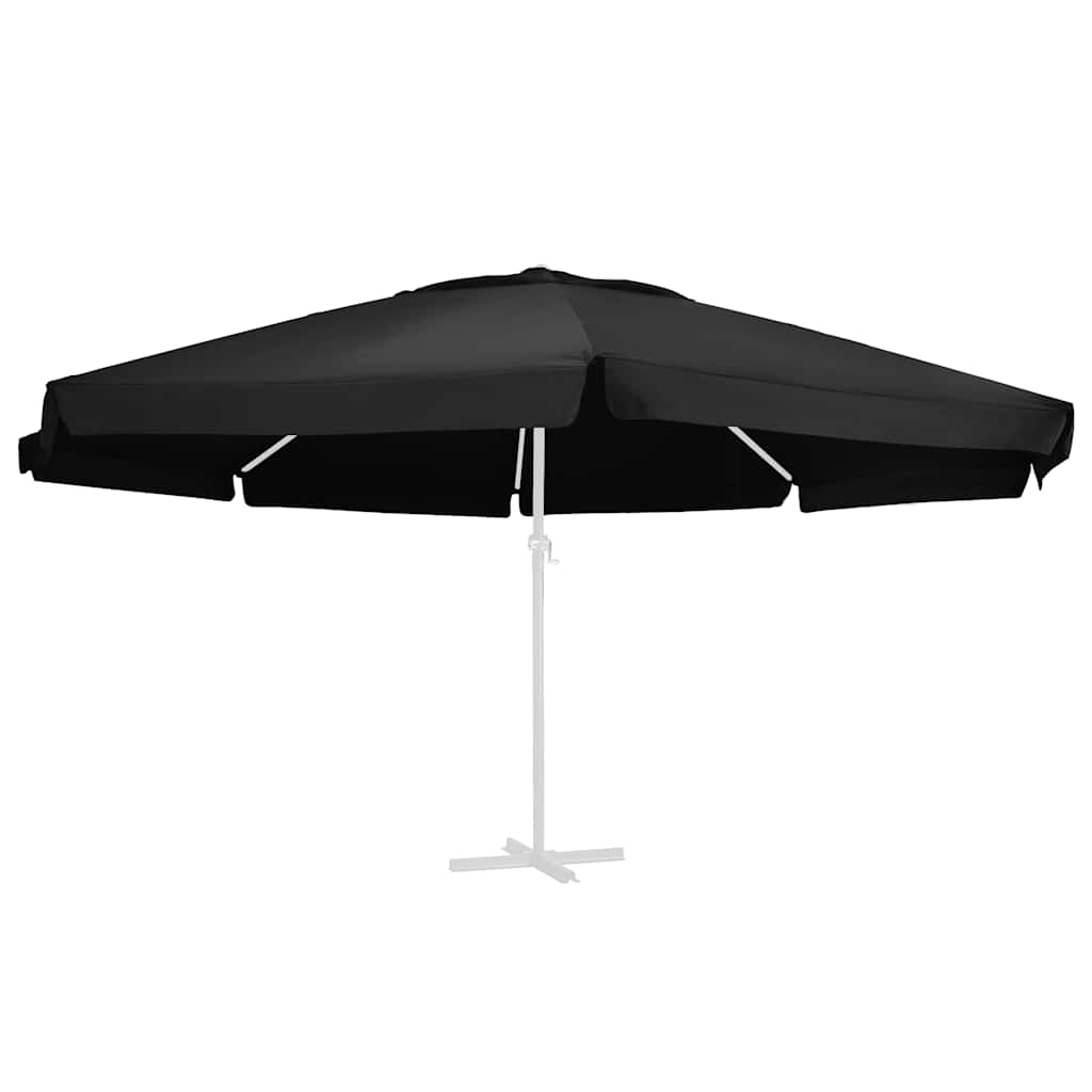 fekete kültéri napernyőponyva 610 cm