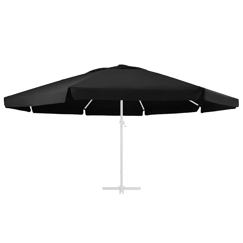 fekete kültéri napernyőponyva 610 cm