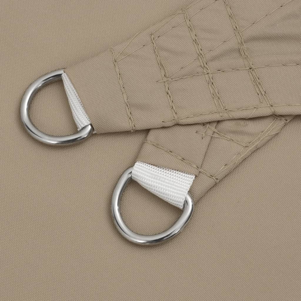 tópszínű négyzet alakú oxford-szövet napvitorla 3,6 x 3,6 m