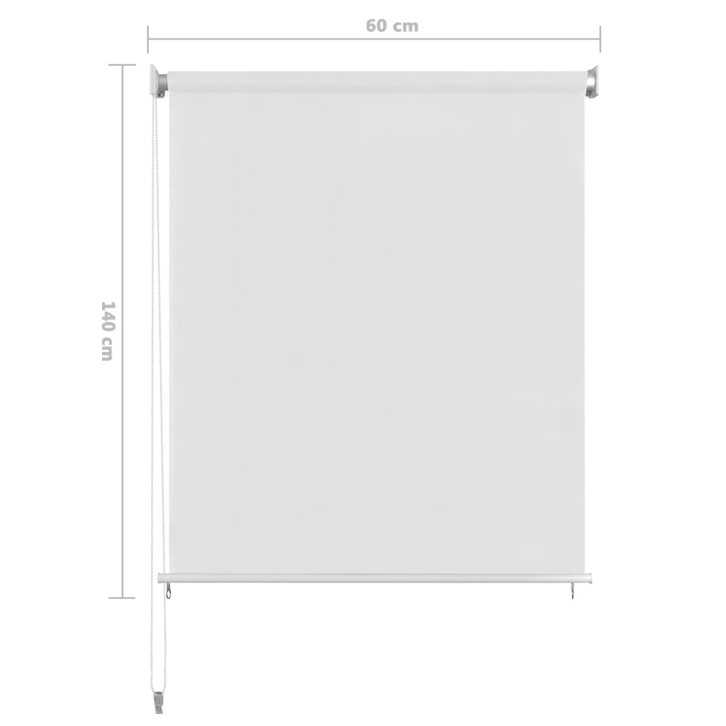 fehér kültéri HDPE roló 60 x 140 cm