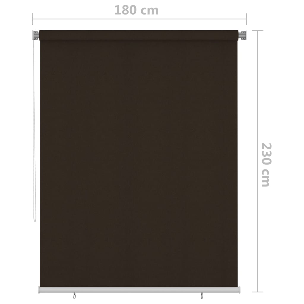 barna kültéri sötétítő roló 185(Szé)x230(Ma) cm