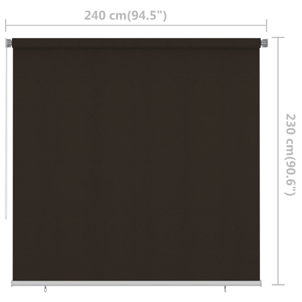 barna kültéri roló 240 x 230 cm