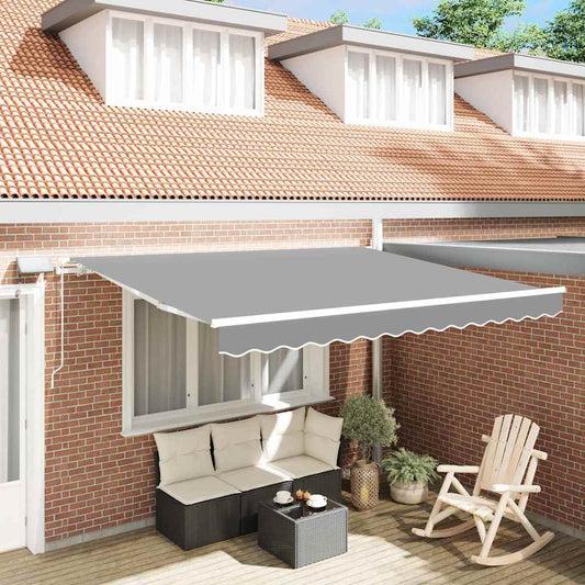 Napernyő keret LED -es lámpákkal Fehér 350 x 250 cm Alumínium