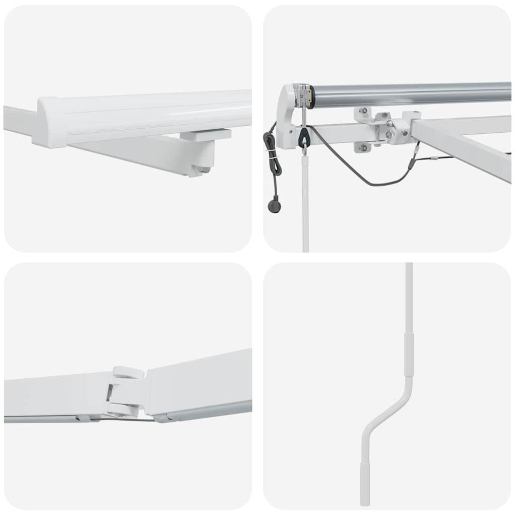 Napernyő keret Fehér 3 x 2,5 m Alumínium