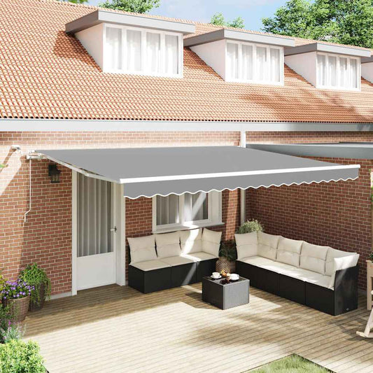 Napernyő keret LED -es lámpákkal Fehér 500 × 300 cm Alumínium