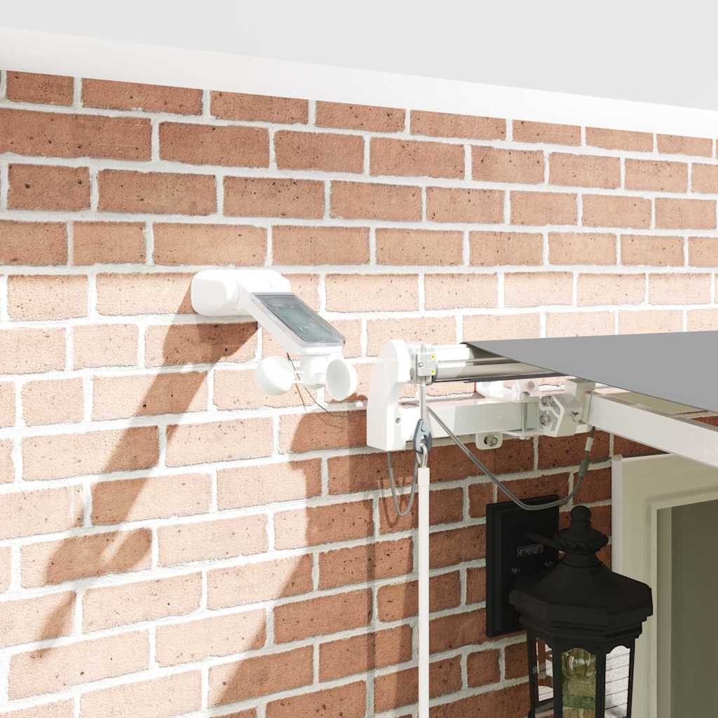Napernyő keret LED -es lámpákkal Fehér 600 × 300 cm Alumínium