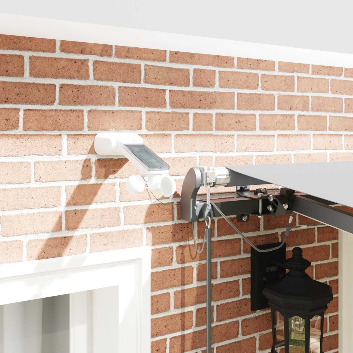 Elektromos napellenző keret LED-del és érzékelővel 3,5 x 2,5 m