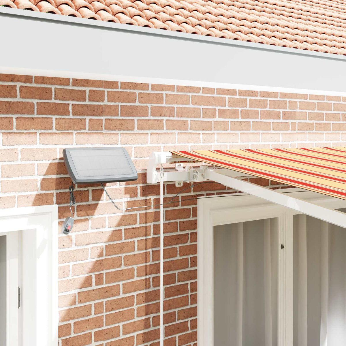 Elektromos napellenző keret LED-del és érzékelővel 4,5 x 3,5 m