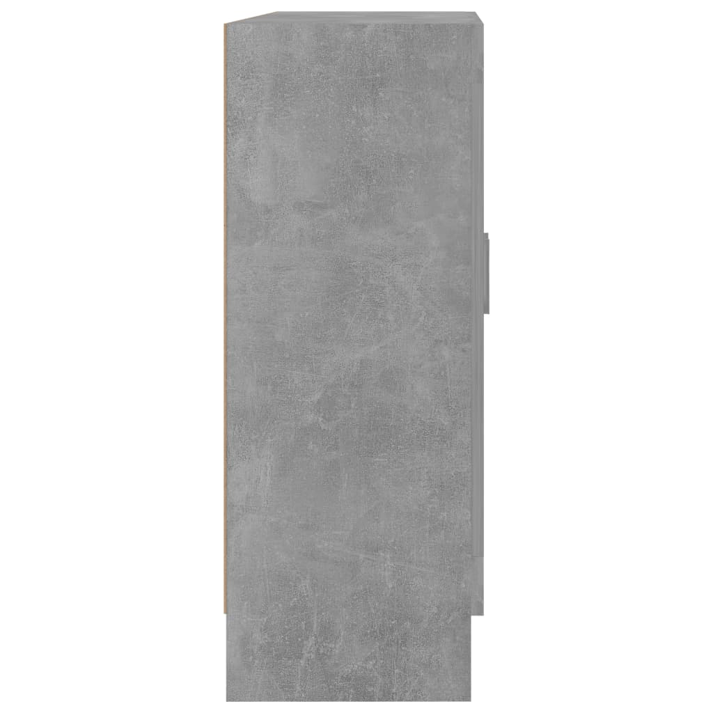 betonszürke szerelt fa könyvszekrény 82,5 x 30,5 x 80 cm