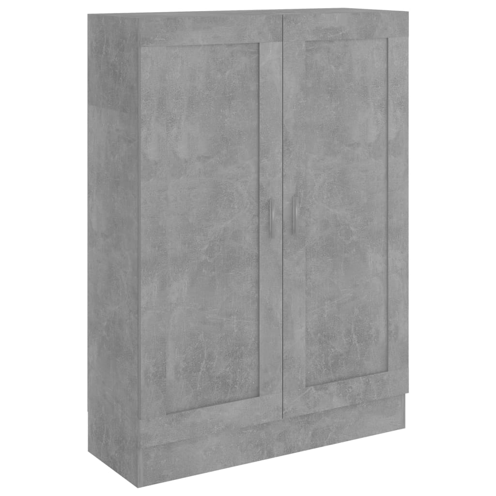 betonszürke szerelt fa könyvszekrény 82,5 x 30,5 x 115 cm