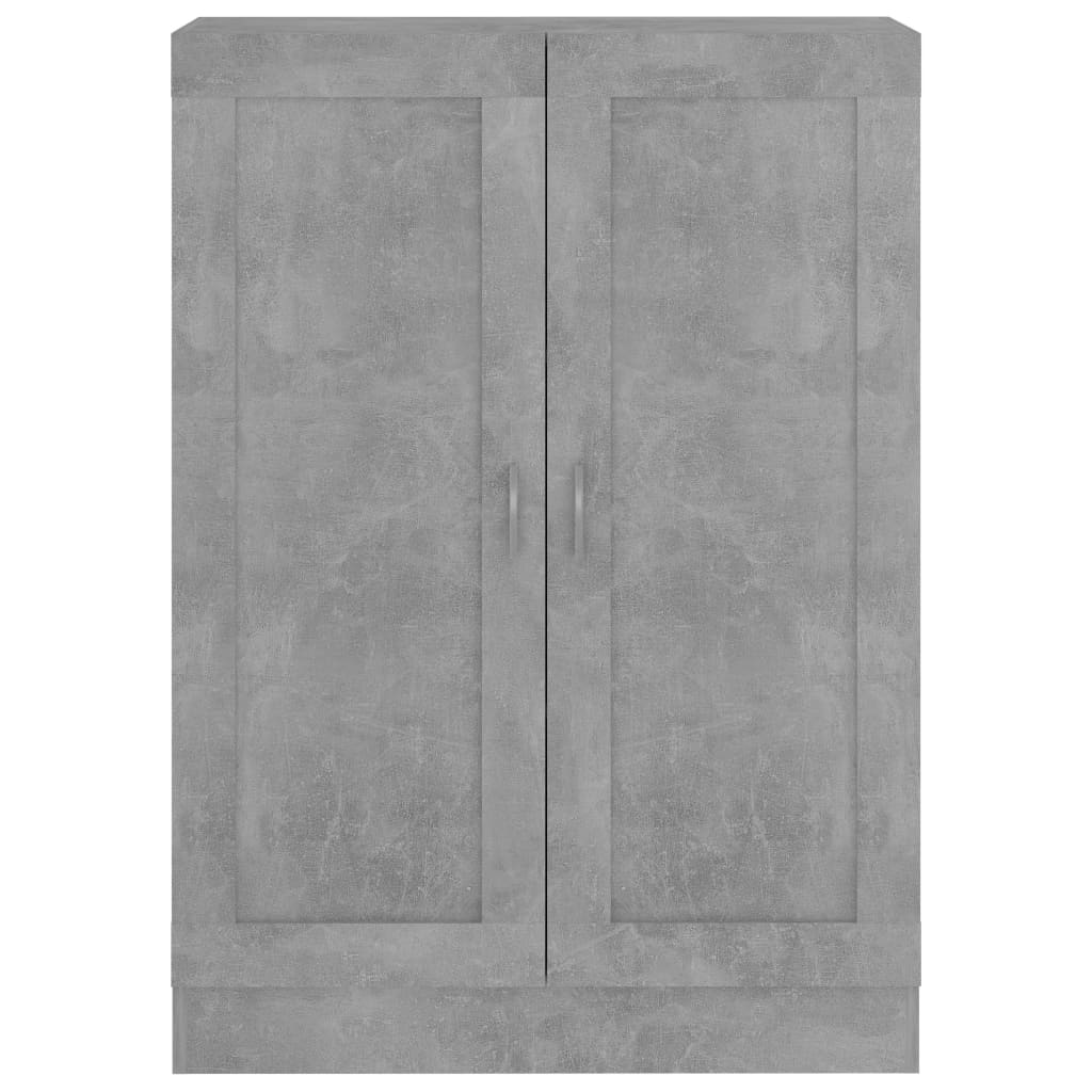 betonszürke szerelt fa könyvszekrény 82,5 x 30,5 x 115 cm