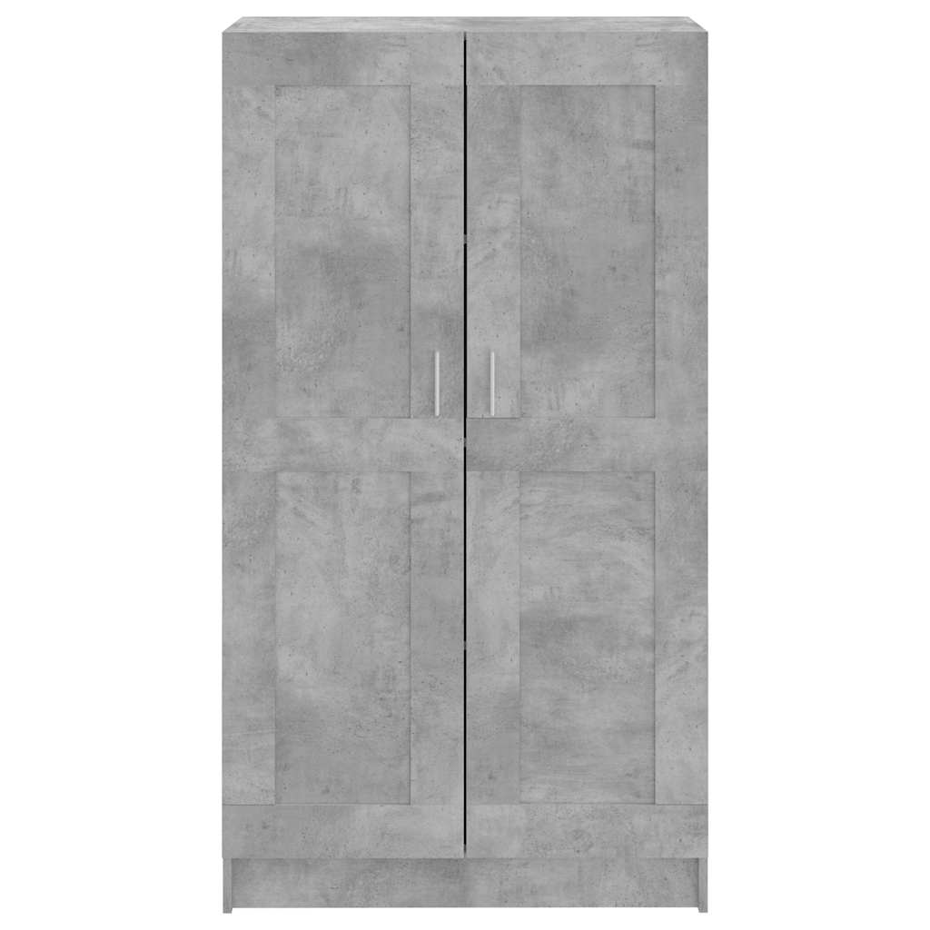 betonszürke szerelt fa könyvszekrény 82,5 x 30,5 x 150 cm