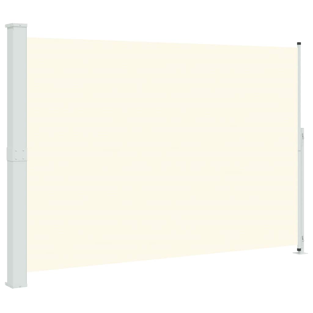 krémszínű behúzható oldalsó terasznapellenző 200 x 300 cm