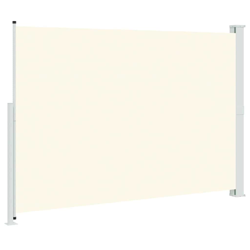 krémszínű behúzható oldalsó terasznapellenző 200 x 300 cm
