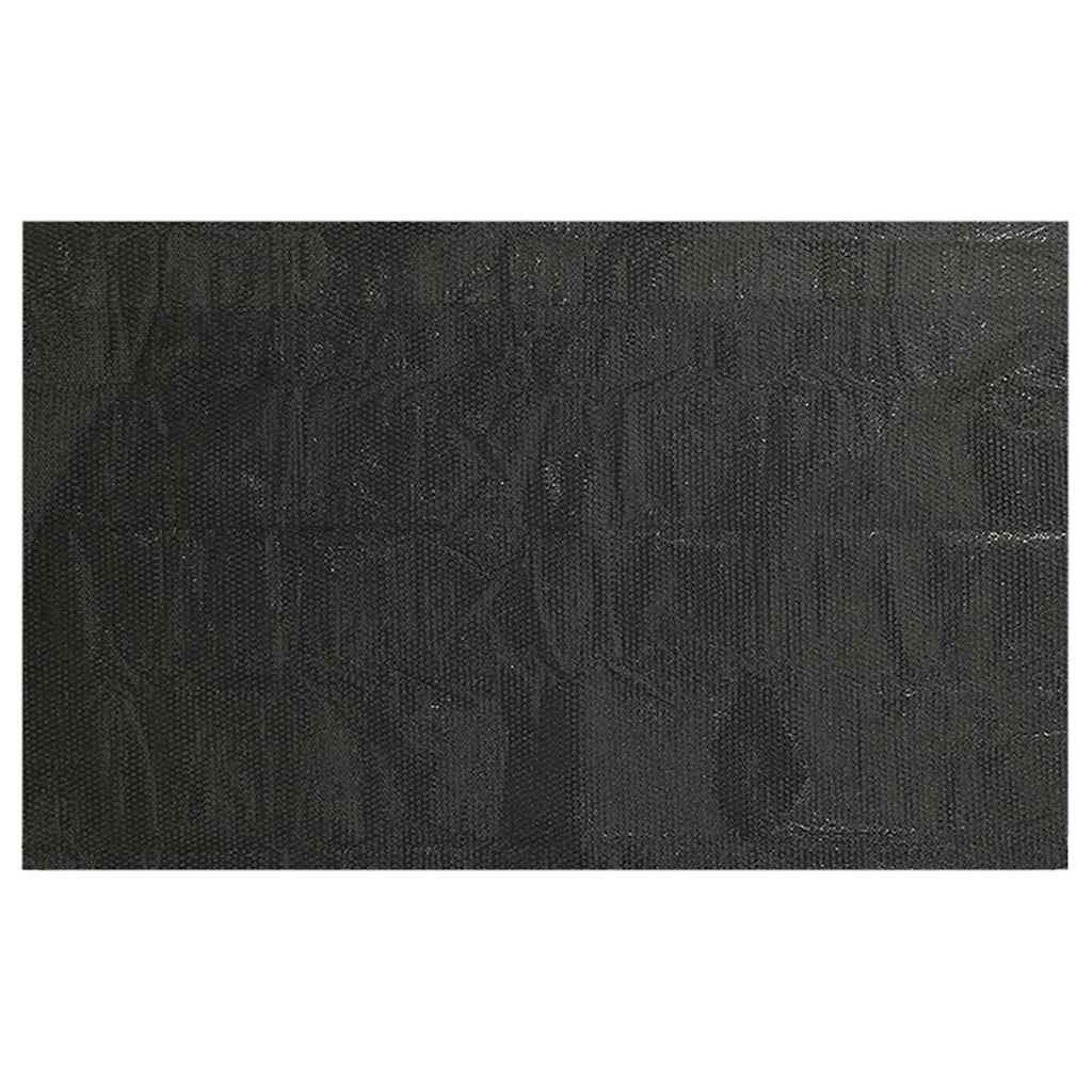 fekete, négyszögletes PE medencetakaró 800 x 500 cm