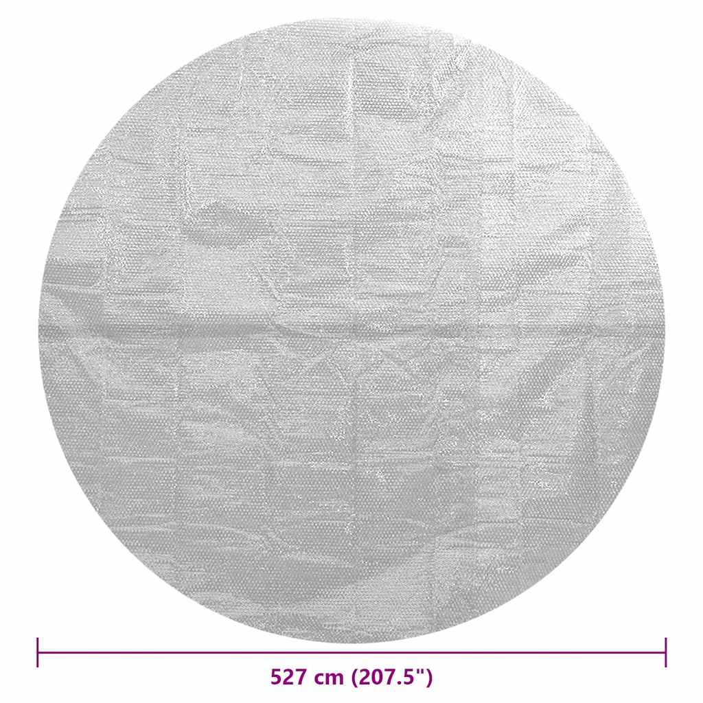 szürke napelemes lebegő PE medencefólia 527 cm