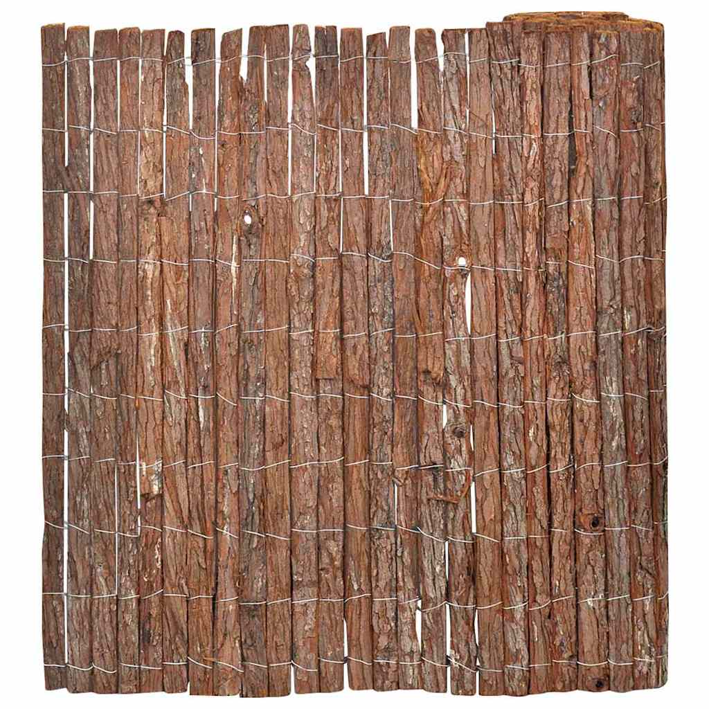 Kéregkerítés Barna 100 x 600 cm Kéreg