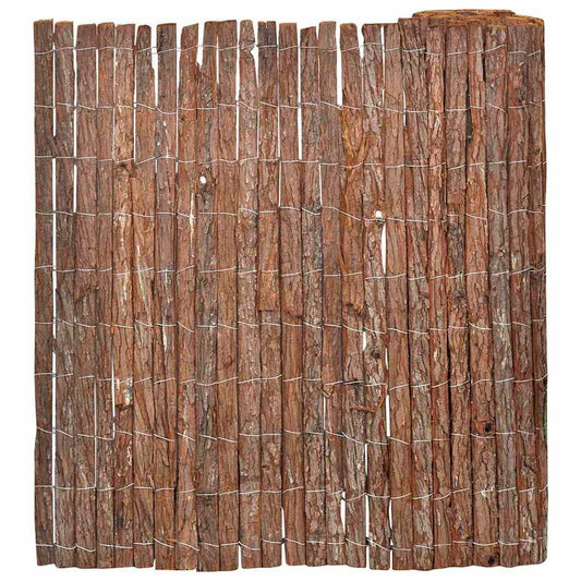 Kéregkerítés 100 x 600 cm Kéreg Barna