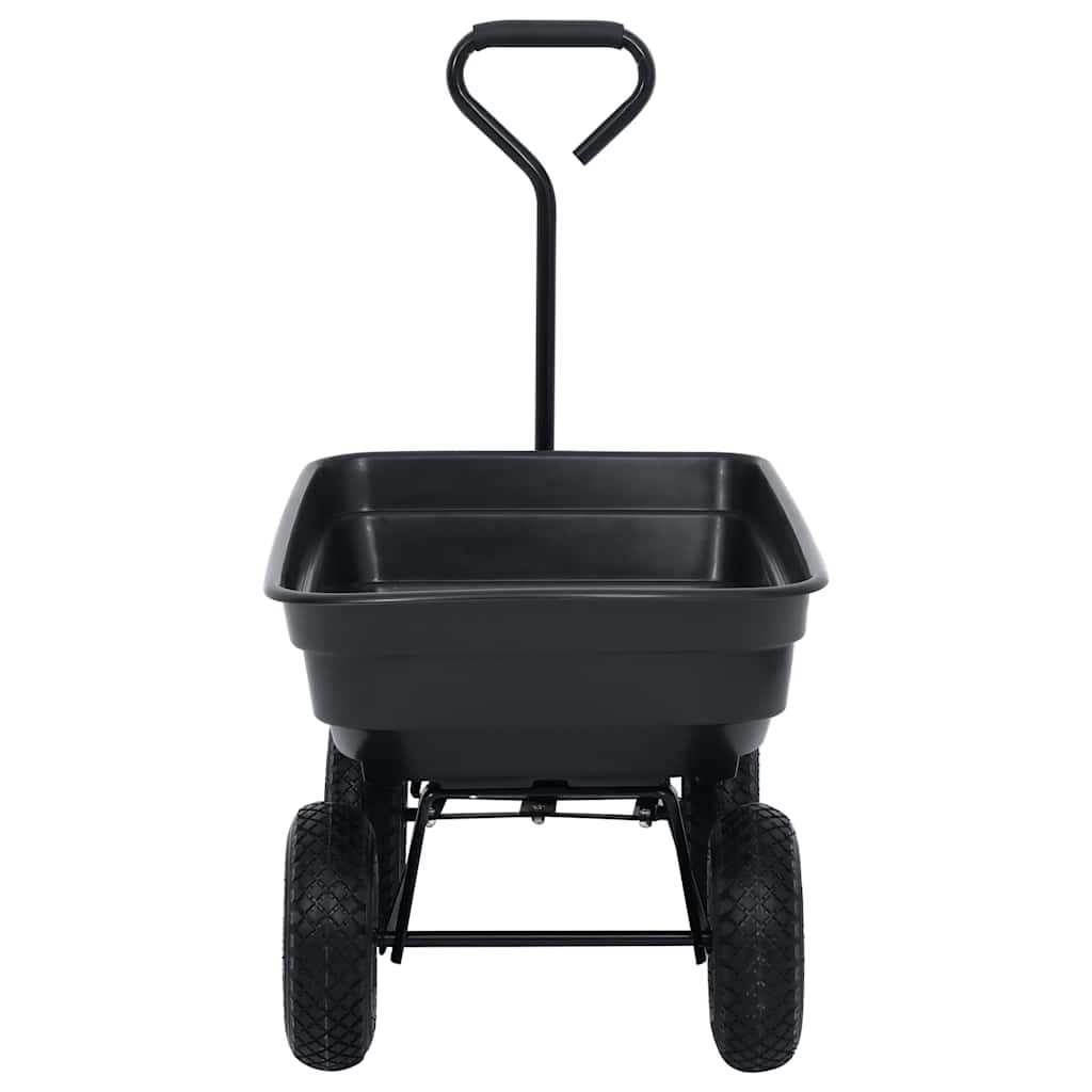fekete kerti kézikocsi 300 kg 75 liter