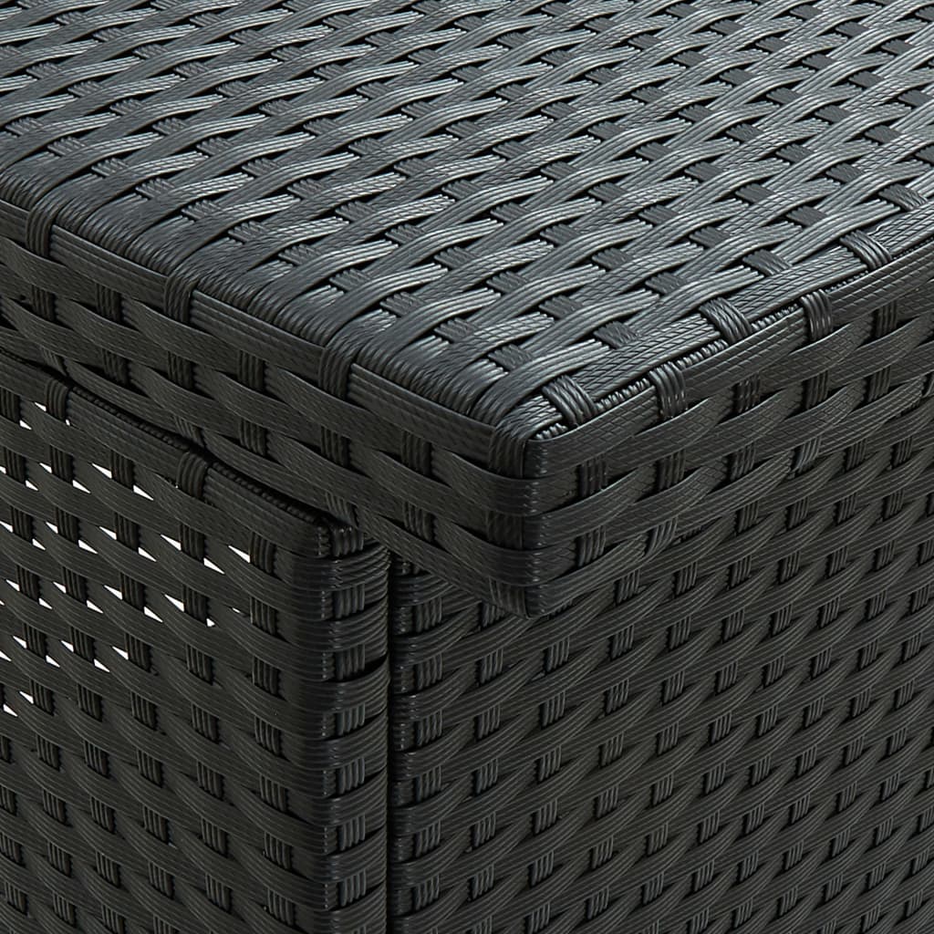 3 részes fekete polyrattan bárszett