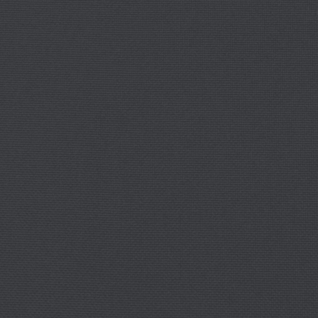 6 db fekete szövet kerti magas háttámlájú székpárna 120x50x3 cm