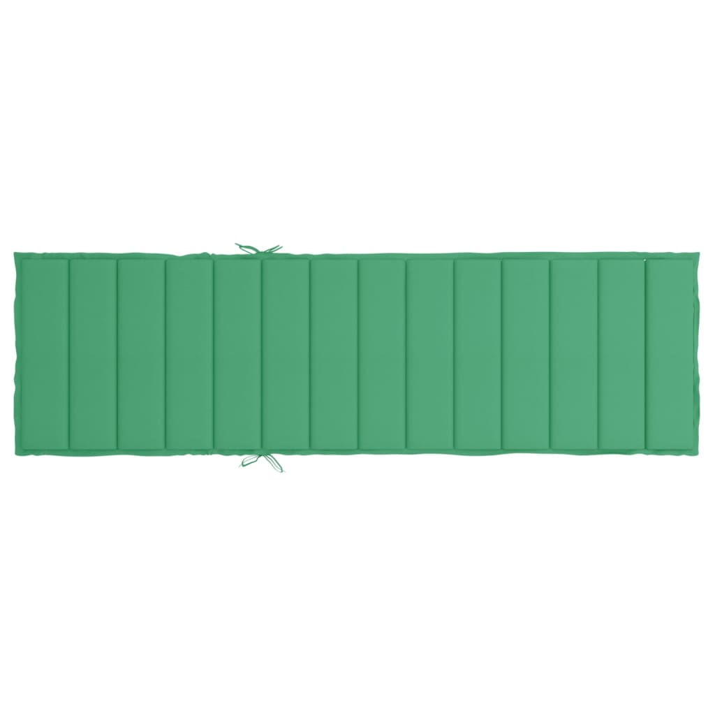 zöld oxford szövet napozóágy párna 200 x 50 x 3 cm