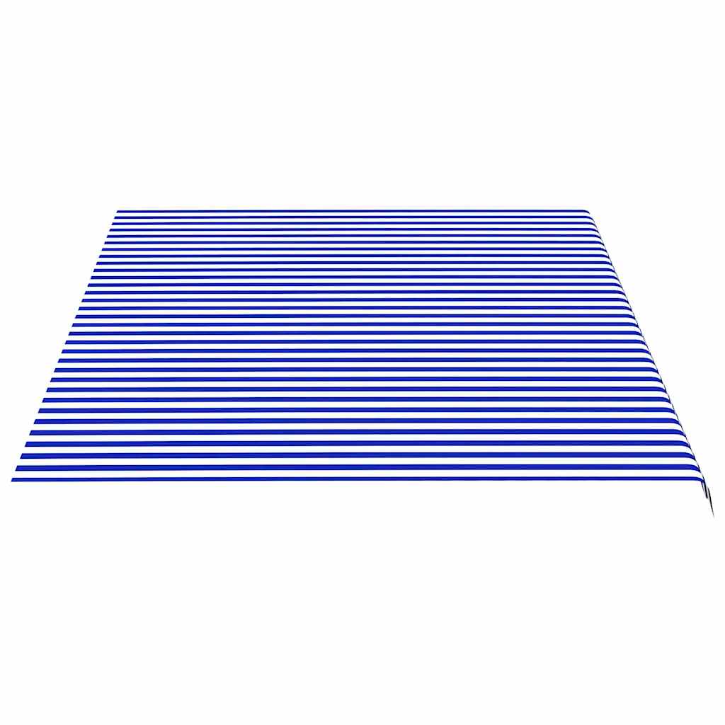 kék és fehér poliészter pótszövet napellenzőhöz 500x350 cm