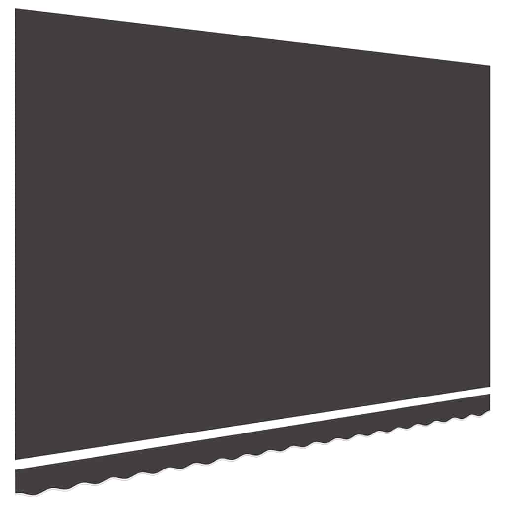 antracitszürke poliészter pótszövet napellenzőhöz 500x350 cm
