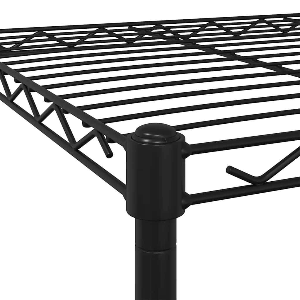 3 szintes króm tárolóállvány kerekekkel 150 kg 60 x 35 x 81 cm