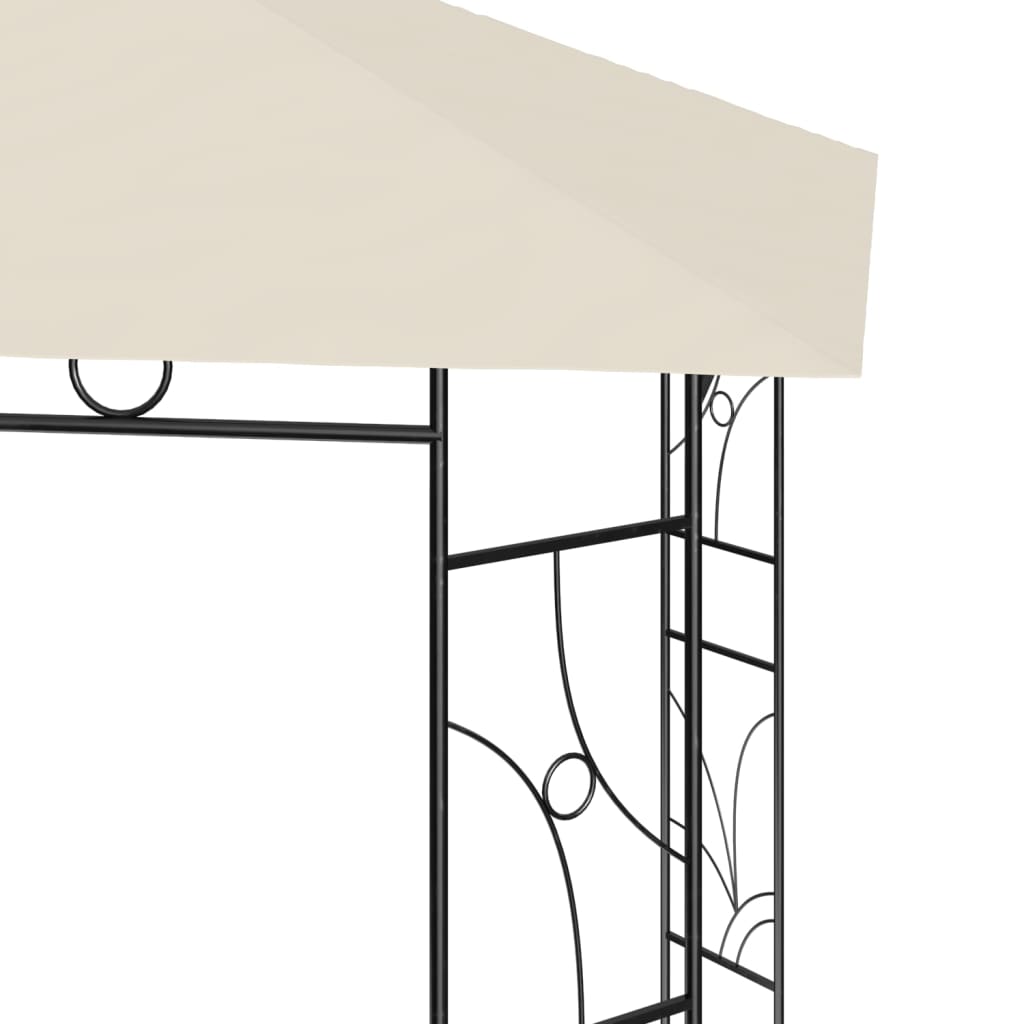 krémszínű pavilon 4 x 3 x 2,7 m 160 g/m²