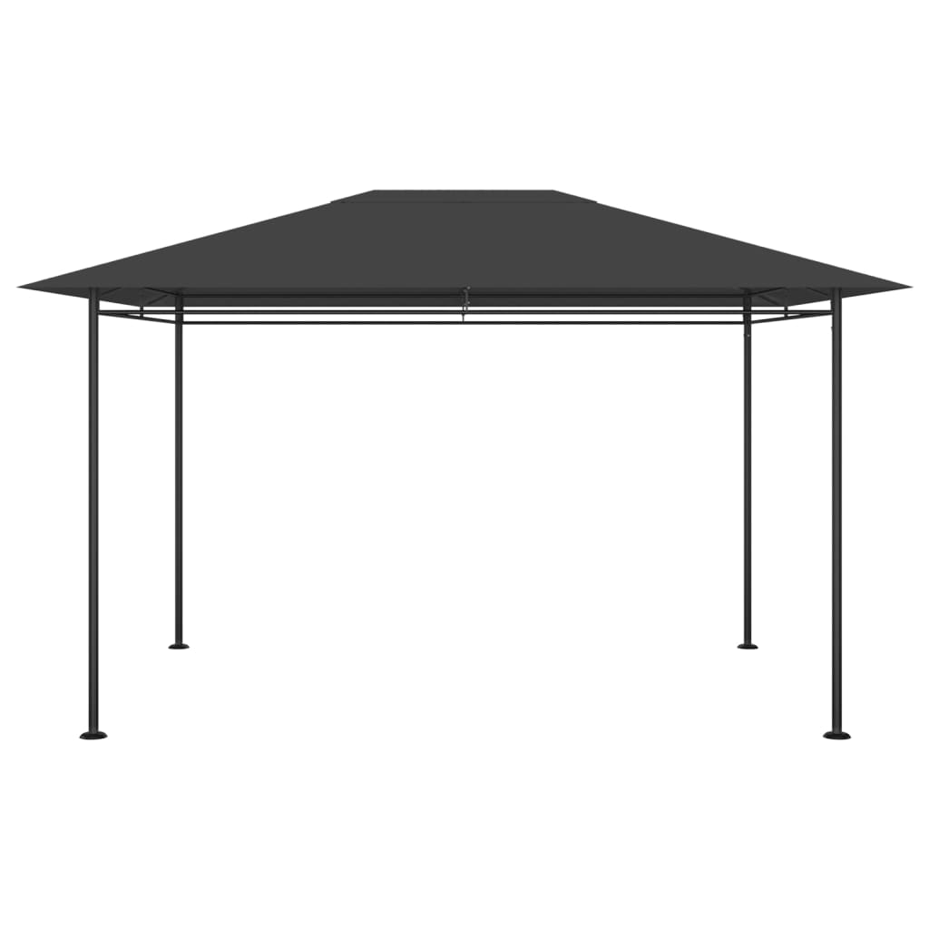 antracitszürke pavilon 384x281x270 cm 180 g/m²