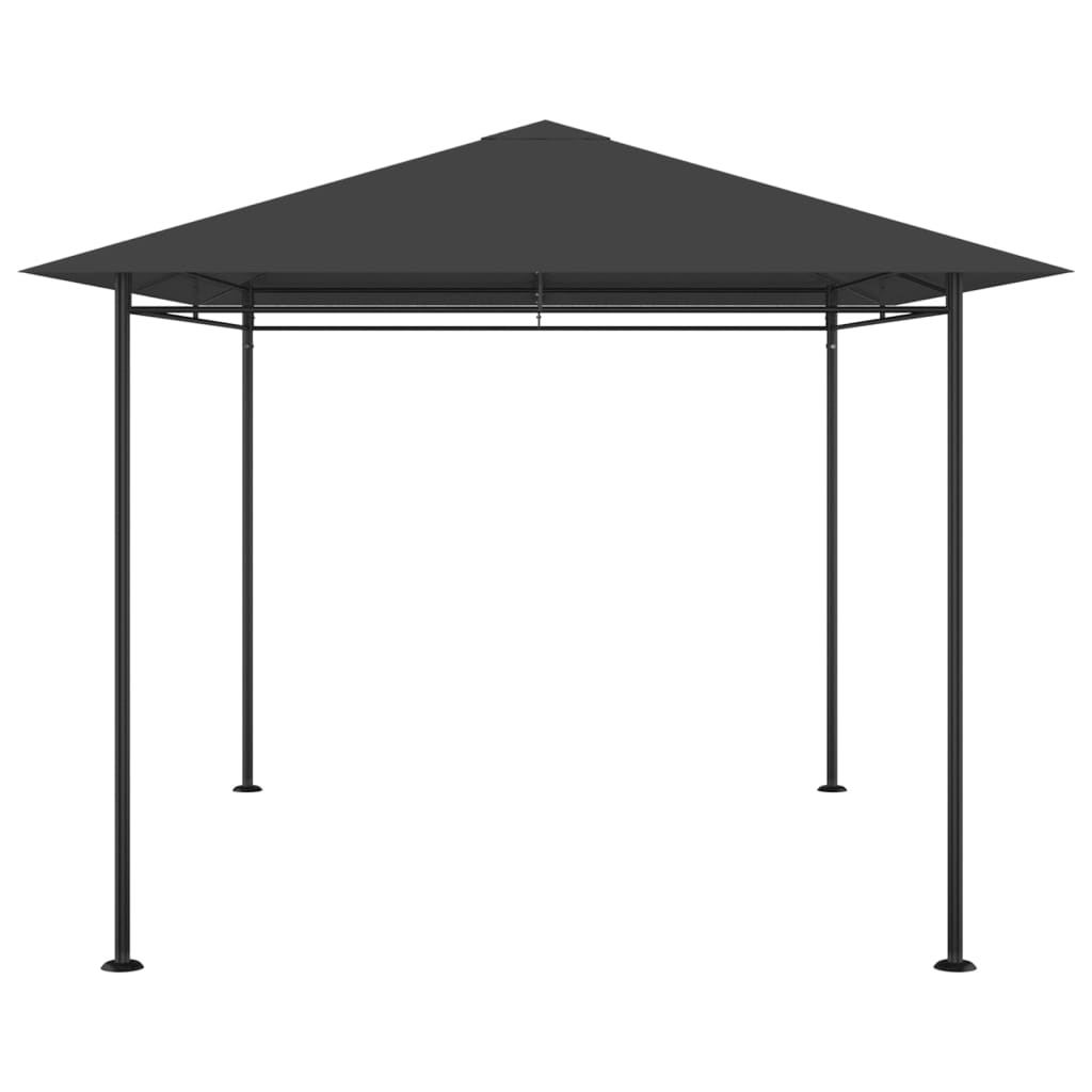 antracitszürke pavilon 384x281x270 cm 180 g/m²