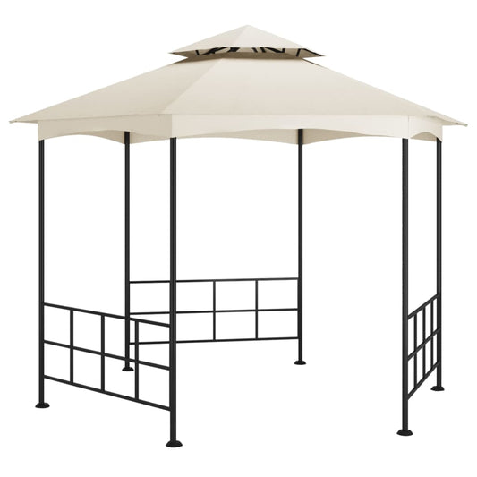 krémszínű pavilon oldalfalakkal 3,1 x 2,7 m