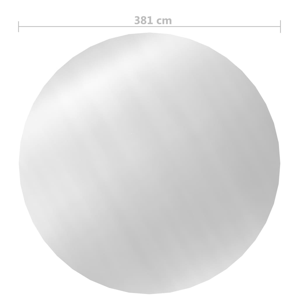 ezüst polietilén medencetakaró 381 cm