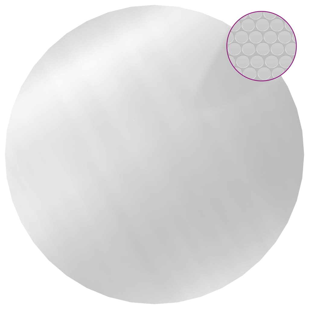 ezüst polietilén medencetakaró 455 cm