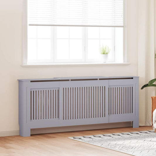 szürke MDF radiátorburkolat 205 cm