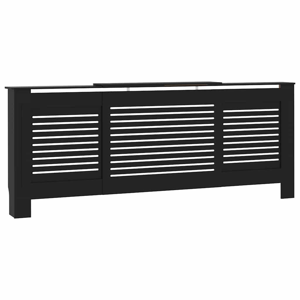 fekete MDF radiátorburkolat 205 cm