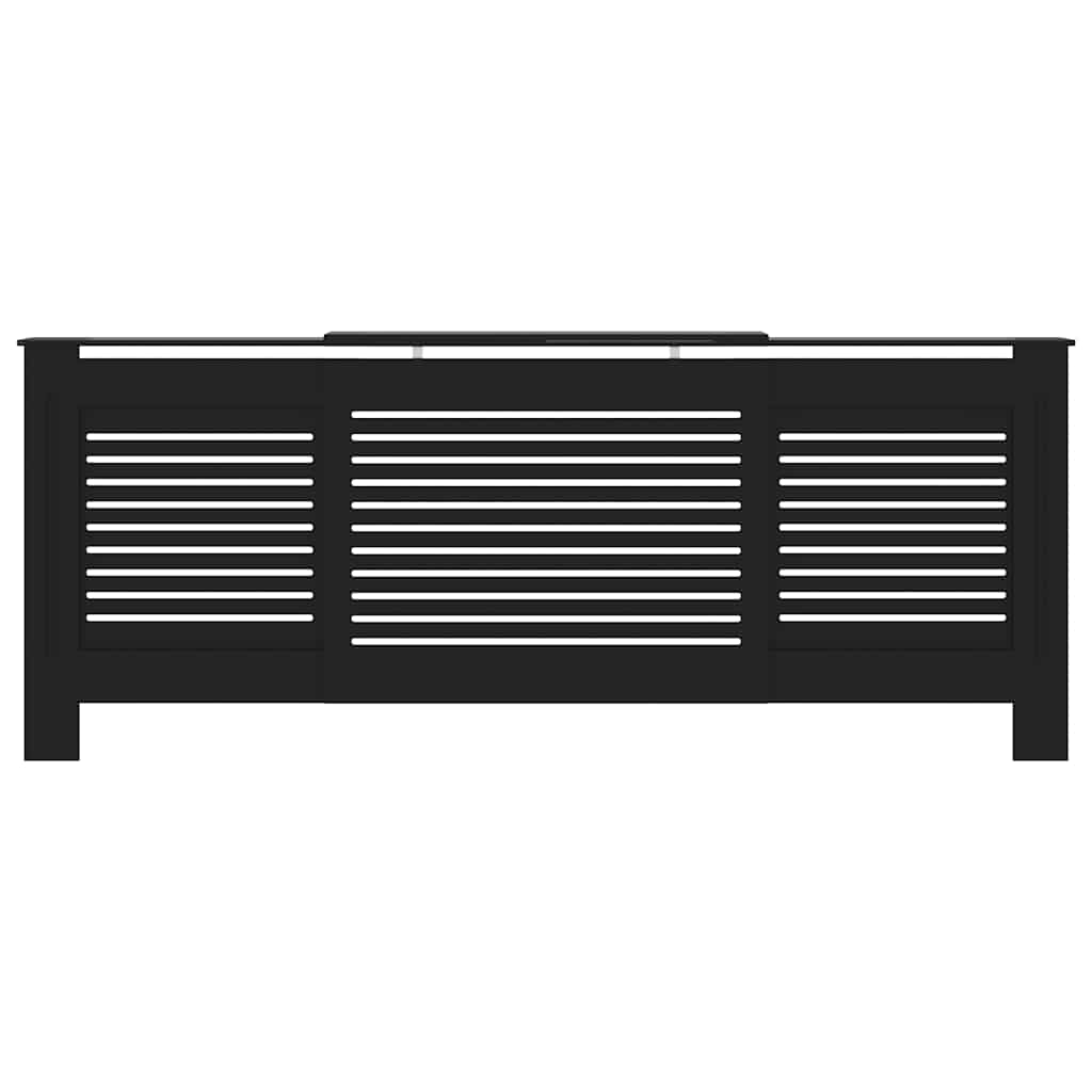fekete MDF radiátorburkolat 205 cm