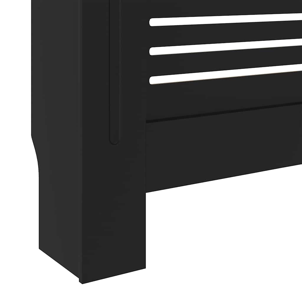 fekete MDF radiátorburkolat 205 cm