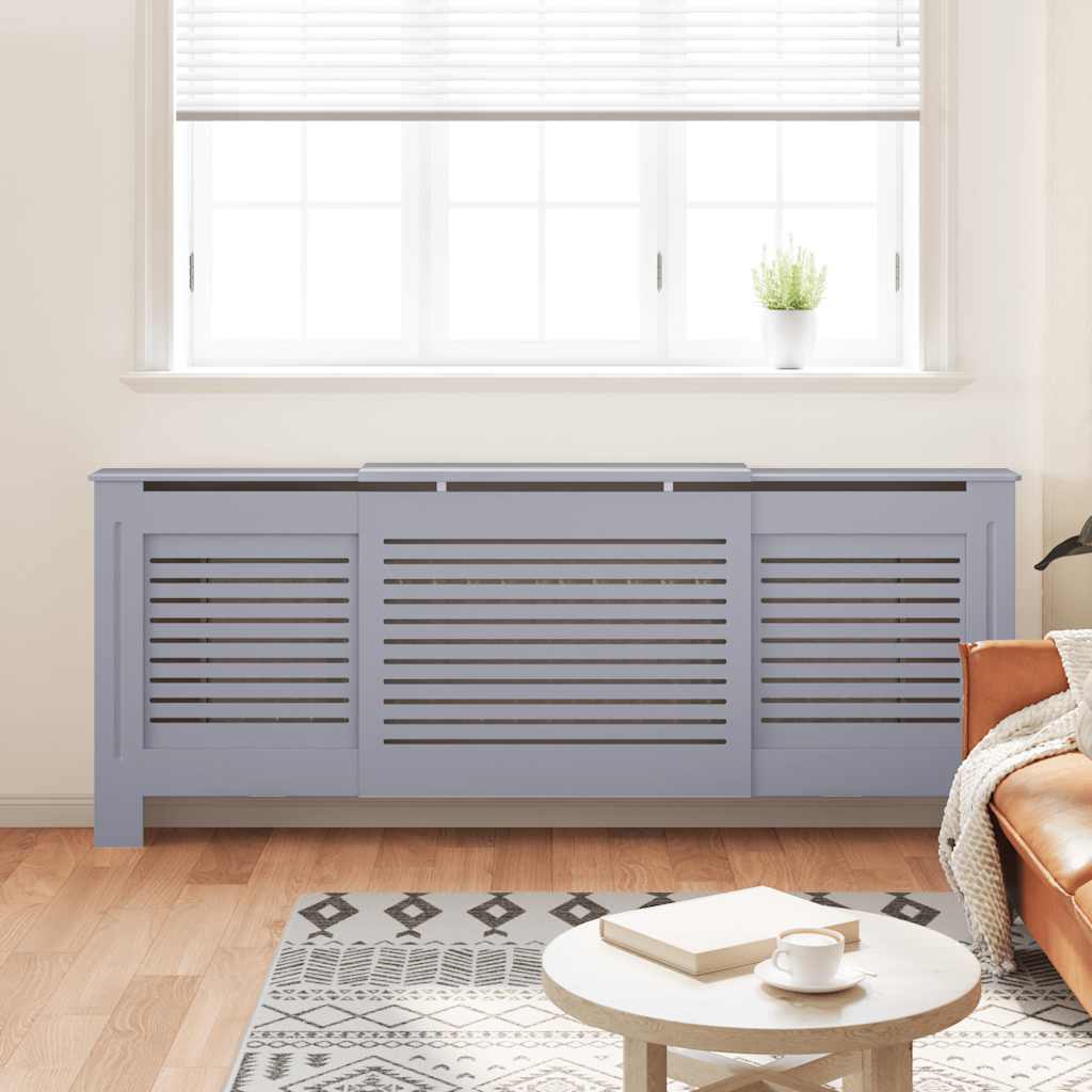 szürke MDF radiátorburkolat 205 cm